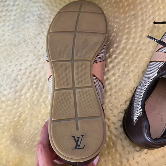 Authentic Vintage Louis Vuitton Leather Printed Sneakers - Picture 8 of 10